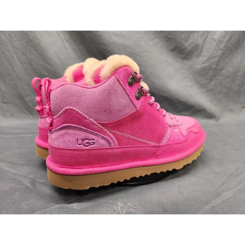 UGG Australia Girls Highland Hi Heritage Boots Suede Pink Size 5 NEW NO BOX! - Picture 8 of 11